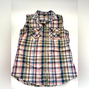 Eddie Bauer multicolor Plaid Mountain FreeDry Sleeveless Shirt - Size S